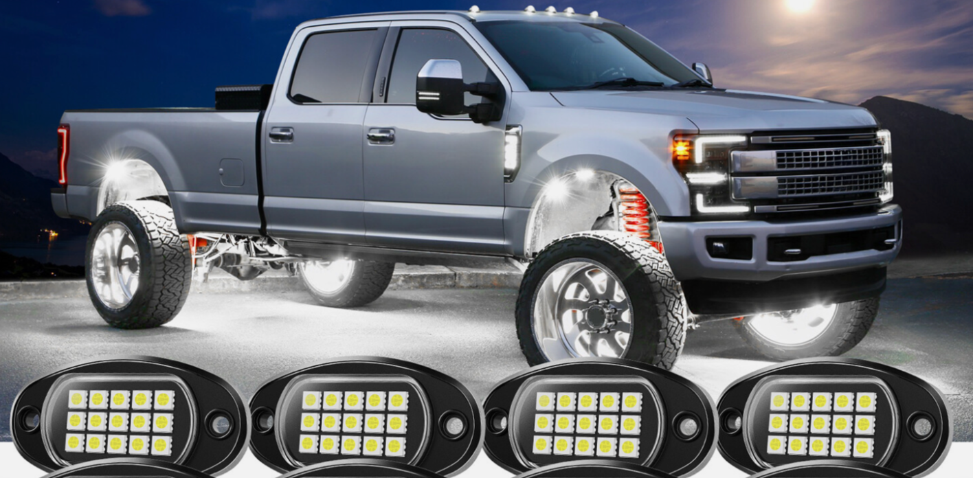 16 POD PURE WHITE ROCKLIGHTS