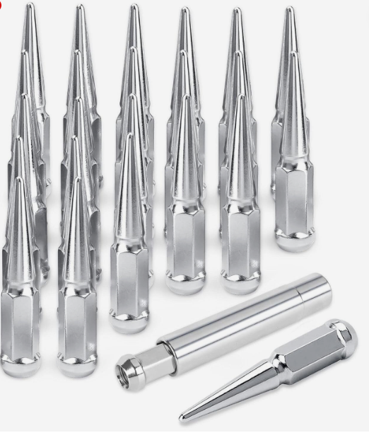 CHROME SPIKED LUG NUTS